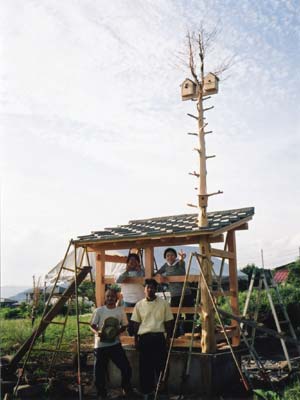 １０日間で小屋づくり終了
